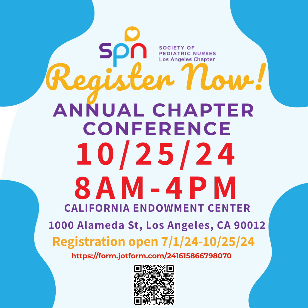 Events and Registration Los Angeles Chapter Society of Pediatric Nurses